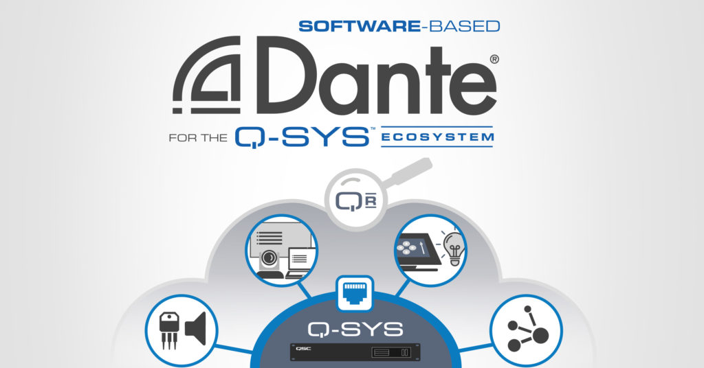 Softwarebasiertes Dante für das Q-SYS Ecosystem Image