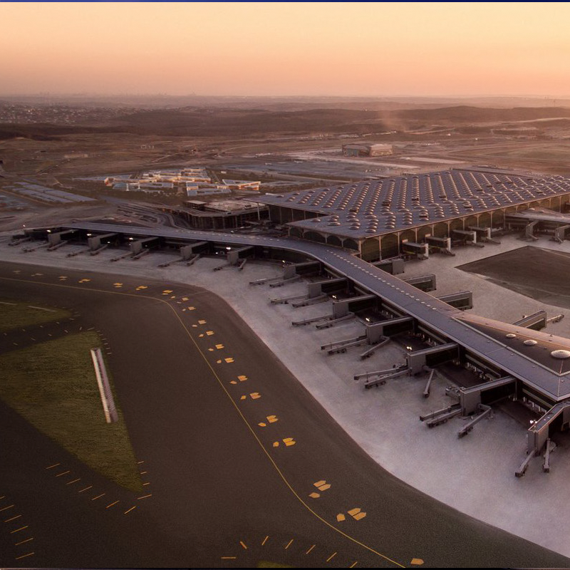 Panoramica dell'aeroporto AtlasIED di Istanbul